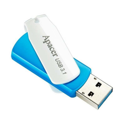 Flash Apacer USB 3.2 Gen1 AH357 128GB Blue - зображення 2