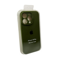 Чохол для смартфона Silicone Full Case AA Camera Protect for Apple iPhone 16 Pro 29,Army Green