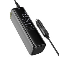 Автомобільний насос BOROFONE FC1 Flow intelligent air pump Black Gray (Колір Black-Gray) - фото № 5