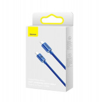 Кабель Baseus Crystal Shine Series Fast Charging Data Cable Type-C to Type-C 100W 1.2m Blue (Цвет Синий) - фото № 2