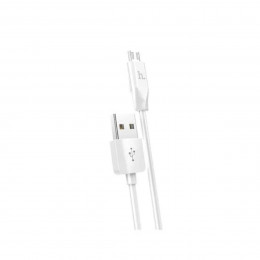 Кабель HOCO X1 USB to Micro  2.4A, 2m, PVC, PVC connectors, White