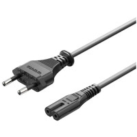Кабель Vention 2-Prong Power Cord 1.8M C7 Connector EU Plug (ZCLBAC) (Колір Черный), Атикул k48016 |  купить на VILKI.NET - фото № 1