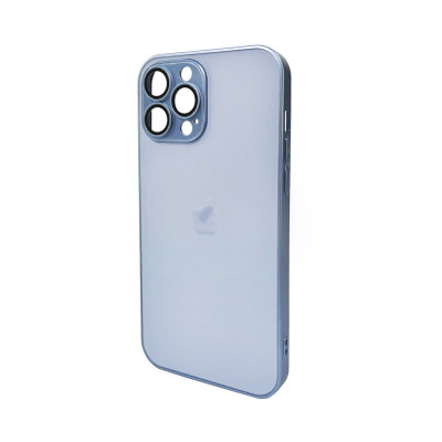 Чохол для смартфона AG Glass Matt Frame Color Logo for Apple iPhone 13 Pro Max Sierra Blue - зображення 1
