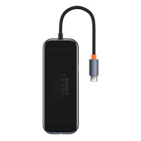USB-хаб Baseus AcmeJoy 8-Port Type-C HUB Adapter（Type-C to HDMI*1+USB3.0*2+USB2.0*1+Type-C PD&Data*1+RJ45*1+SD/TF*1）Dark Grey (Цвет Темно-серый) - фото № 4