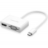 USB-хаб UGREEN USB Type C to HDMI + VGA Converter (White) k56768 - № 1 USB-хаб UGREEN USB Type C to HDMI + VGA Converter (White) (White) UGREEN - № 1