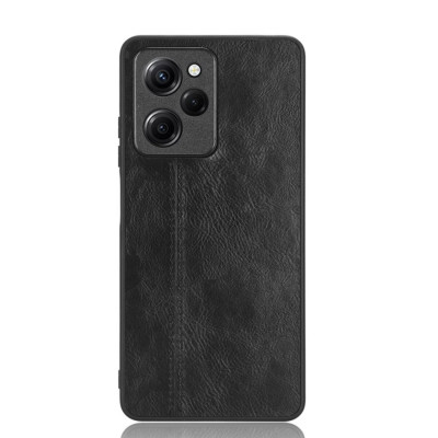 Чохол для смартфона Cosmiс Leather Case for Poco X5 Pro 5G Black (CoLeathPocoX5pBlack) - изображение 1