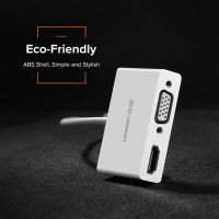 USB-хаб UGREEN USB Type C to HDMI + VGA Converter (White) (Колір White) - фото № 6