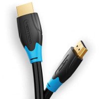 Кабель Vention Flat HDMI v2.0 Cable Плоский 1.5M Black (VAA-B02-L150) (Цвет 7073) - фото № 3