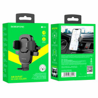 Автотримач для телефона BOROFONE BH69 air outlet car holder Black (Колір Черный) - фото № 7