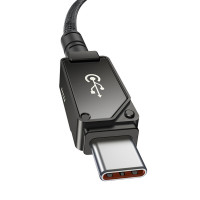 Кабель Baseus Unbreakable Series Fast Charging Data Cable Type-C to Type-C 100W 1m Cluster Black (Колір Cluster Black) - фото № 6
