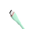 Кабель Vention USB 2.0 C Male to C Male 5A Cable 1.5M Light Green Silicone Type (TAWGG) - № 4