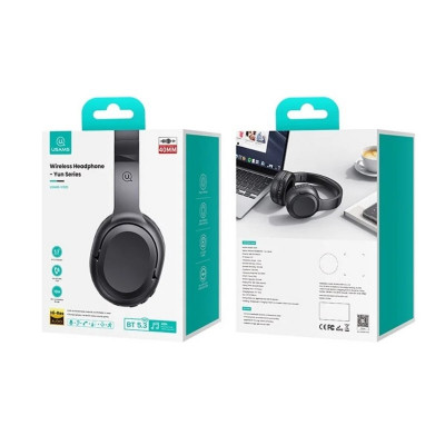 Bluetooth stereo гарнитура Usams USAMS-YG23 Wireless Headphone-Yun Series black - зображення 6