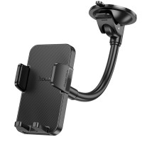 Автотримач для телефона HOCO H38 Cheetah car holder(windshield) Black