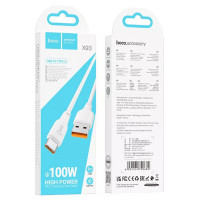 Кабель HOCO X93 USB to Type-C 100W, 1m, TPE, TPE connectors, White (Колір White) - фото № 2