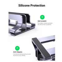 Підставка для ноутбука UGREEN LP258 Vertical Laptop Stand (Dual-slot)(UGR-60643) (Цвет Silver) - фото № 6
