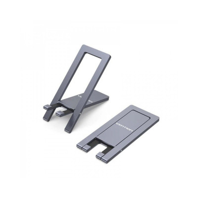 Тримач для телефону  Vention Portable Cell Phone Stand Holder for Desk Aluminum Alloy Type Gray (KCZH0) - зображення 2
