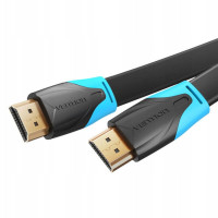 Кабель Vention Flat HDMI v2.0 Cable Плоский 1.5M Black (VAA-B02-L150) (Цвет 7073) - фото № 4
