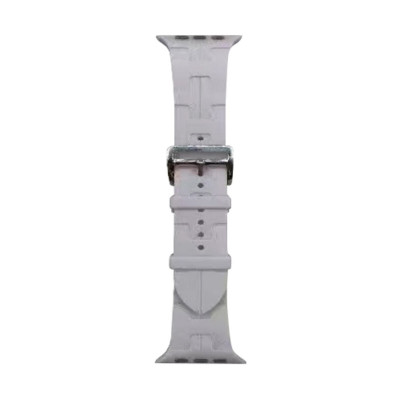 Ремінець для годинника Apple Watch Hermès 42/44/45/49mm 13.Mist Grey (Hermes42-13.MistGrey) - изображение 1
