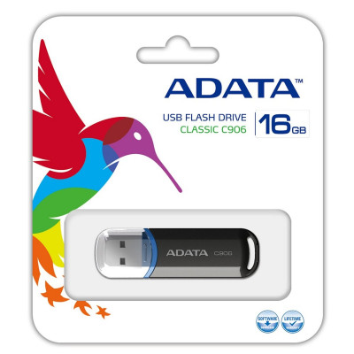 Flash A-DATA USB 2.0 C906 16Gb Black - зображення 3