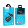 Автомобільний зарядний пристрій HOCO Z59A Rank 96W(2C2A) cigarette lighter slot car charger Black (7073)- № 2