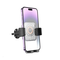 Тримач для мобiльного з БЗП BOROFONE BH209 Riley wireless fast charging car holder(air outlet) Black (Цвет Черный) - фото № 5