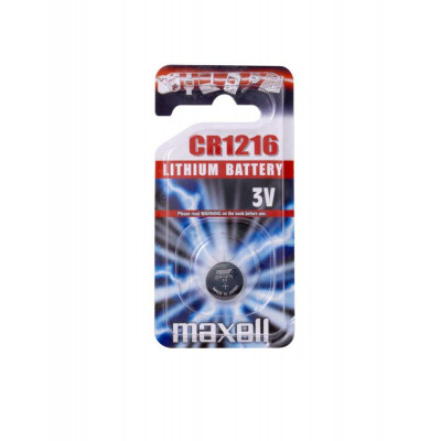 Батарейка MAXELL CR1216 1PC BLIST PK 1шт (M-11238800) (4902580104900) - изображение 1