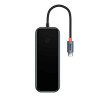 USB-концентратор Baseus AcmeJoy 4-портовый адаптер-концентратор Type-C (Type-C — USB3.0*3+Type-C PD&Data *1) Темно-серый (WKJZ010013)