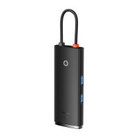 USB-хаб Baseus Lite Series 6-Port Type-C HUB Docking Station (Type-C to HDMI+USB3.0*2+PD+SD/TF) Black (Колір 7073) - фото № 7