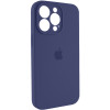 Чохол для смартфона Silicone Full Case AA Camera Protect for Apple iPhone 15 Pro 7,Dark Blue - зображення 2