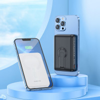 Зовнішній акумулятор BOROFONE BJ47 Quick PD20W magnetic wireless fast charging power bank(10000mAh) White (Колір 7068) - фото № 7