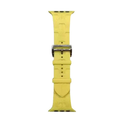 Ремінець для годинника Apple Watch Hermès 38/40/41mm 7.Light Yellow (Hermes38-7.LightYellow) - зображення 1