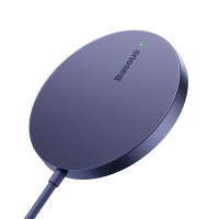 Бездротовий зарядний пристрій Baseus Simple Mini3 Magnetic Wireless Charger 15W Dusty Purple (Колір Dusty-Purple) - фото № 6