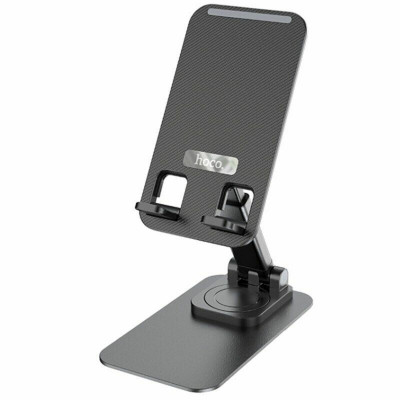 Тримач для мобільного HOCO PH50 Ivey folding rotatable desktop holder Black - изображение 1