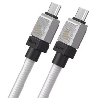 Кабель Baseus CoolPlay Series Fast Charging Cable Type-C to Type-C 100W 1m White (Колір White) - фото № 5