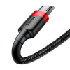 Кабель Baseus Cafule Cable USB For Micro 2.4A 1m Red+Black (CAMKLF-B91) - зображення 2
