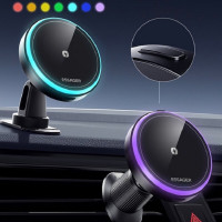 Автотримач для телефона з БЗП ESSEGER element magnetic wireless charging car holder 15W Black (Цвет 7073) - фото № 6