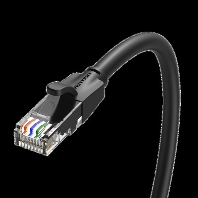 Кабель Vention Cat.6 UTP Patch Cable 2M Black (IBEBH) - зображення 2