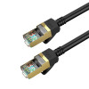 Кабель HOCO US02 Level pure copper gigabit ethernet cable(L=3M) Black - зображення 2