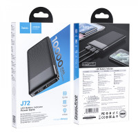 Зовнішній акумулятор HOCO J72 Easy travel power bank(10000mAh) Black (Цвет Черный) - фото № 7