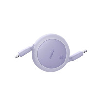 Кабель Baseus Free2Pull Mini Charging Cable USB-C to USB-C 60W 1m Nebula Purple  - фото № 5