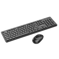 Клавіатура+миша HOCO GM17 Wireless business keyboard and mouse set(English Version) Black (Колір Black) - фото № 2