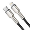 Кабель Baseus Cafule Series Metal Data Cable Type-C to iP PD 20W 1m Black (Черный)- № 4