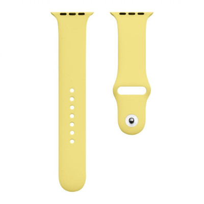 Ремінець для годинника Apple Watch Silicone Classic 38/40/41mm 4.Yellow - изображение 1