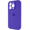 Чохол для смартфона Silicone Full Case AA Camera Protect for Apple iPhone 13 Pro Max 22,Dark Purple (Dark Purple)- № 2