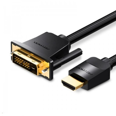 Кабель Vention HDMI to DVI Cable 1.5M Black (ABFBG) - зображення 1