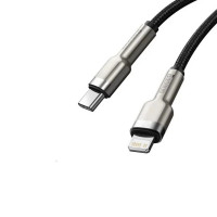 Кабель Baseus Cafule Series Metal Data Cable Type-C to iP PD 20W 1m Black (Цвет Черный) - фото № 2