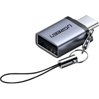 Адаптер UGREEN US270 Type C to USB 3.0 A Adapter Cable with Lanyard (Space Grey) (UGR-50283) (UGR-50283) - зображення 1