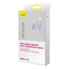 Кабель Baseus Explorer Series Fast Charging Cable with Smart Temperature Control USB to iP 2.4A 1m Purple (Фиолетовый)- № 2