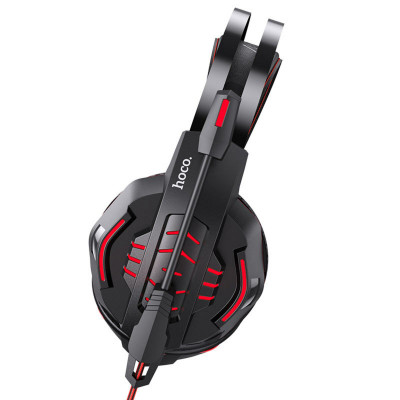 Навушники HOCO W102 Cool tour gaming headphones Red - изображение 3