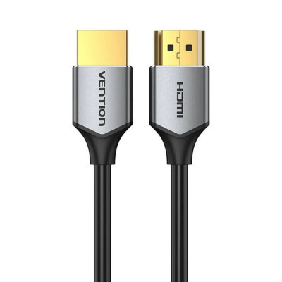 Кабель Vention Ultra Thin HDMI Male to Male HD v2.0 Cable 2M Gray Aluminum Alloy Type (ALEHH) - зображення 4